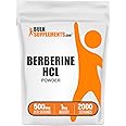 BulkSupplements.com Berberine HCl Powder - Berberine Supplement, Berberine 500mg, Berberine Powder - Gluten Free, 500mg per Serving, 1kg (2.2 lbs) (Pack of 1)
