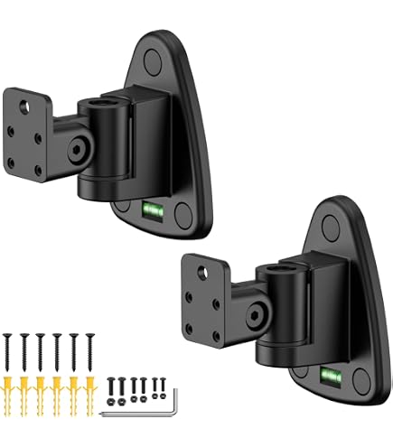 Amazon.com: Wall Mount Brackets Black (Pair) for Bose 321