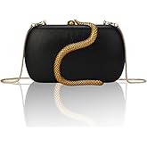 Clutch Purse for Women Evening Handbags Ladies Vintage Womens Crossbody Shoulder Bags PU Clutches with Detachable Chains