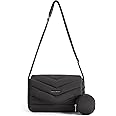 BAGSMART Crossbody Bags for Women, Quilted Puffer Shoulder Bag, Handbag Small Purses for women