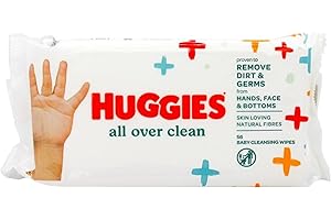 HUGGIES Baby Wipes, All Over Clean, 3 Refills With Resealable Tape Top, 168CT
