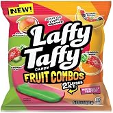 Laffy Taffy Fruit Combos Mini Bars, Individually Wrapped Chewy Candy, 6 oz | Stretchy tangy taffy, fruit combo flavors, mini bars, individually wrapped, lunchbox, party favors, sharing