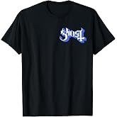 Ghost Purple Papa Front T-Shirt, Men, Black, Small