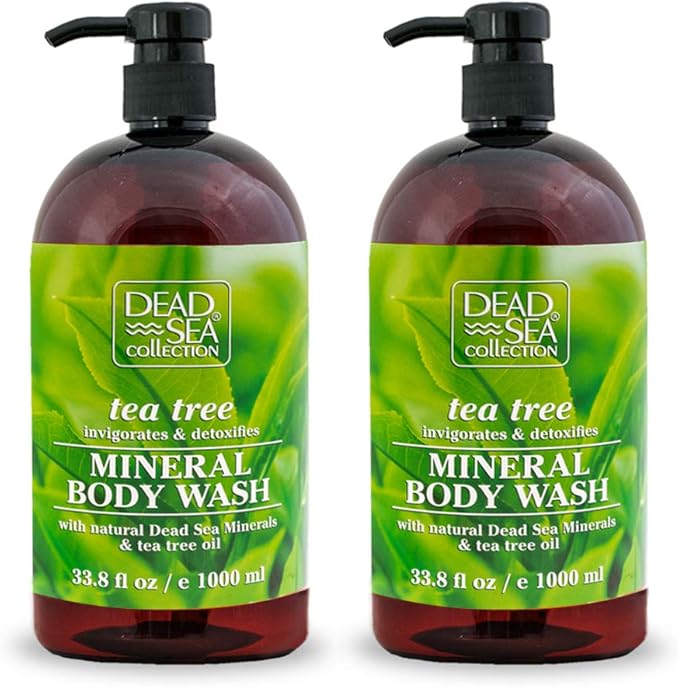 Dead Sea Collection Mineral Body Wash with Tea Tree Oil Invigorates and