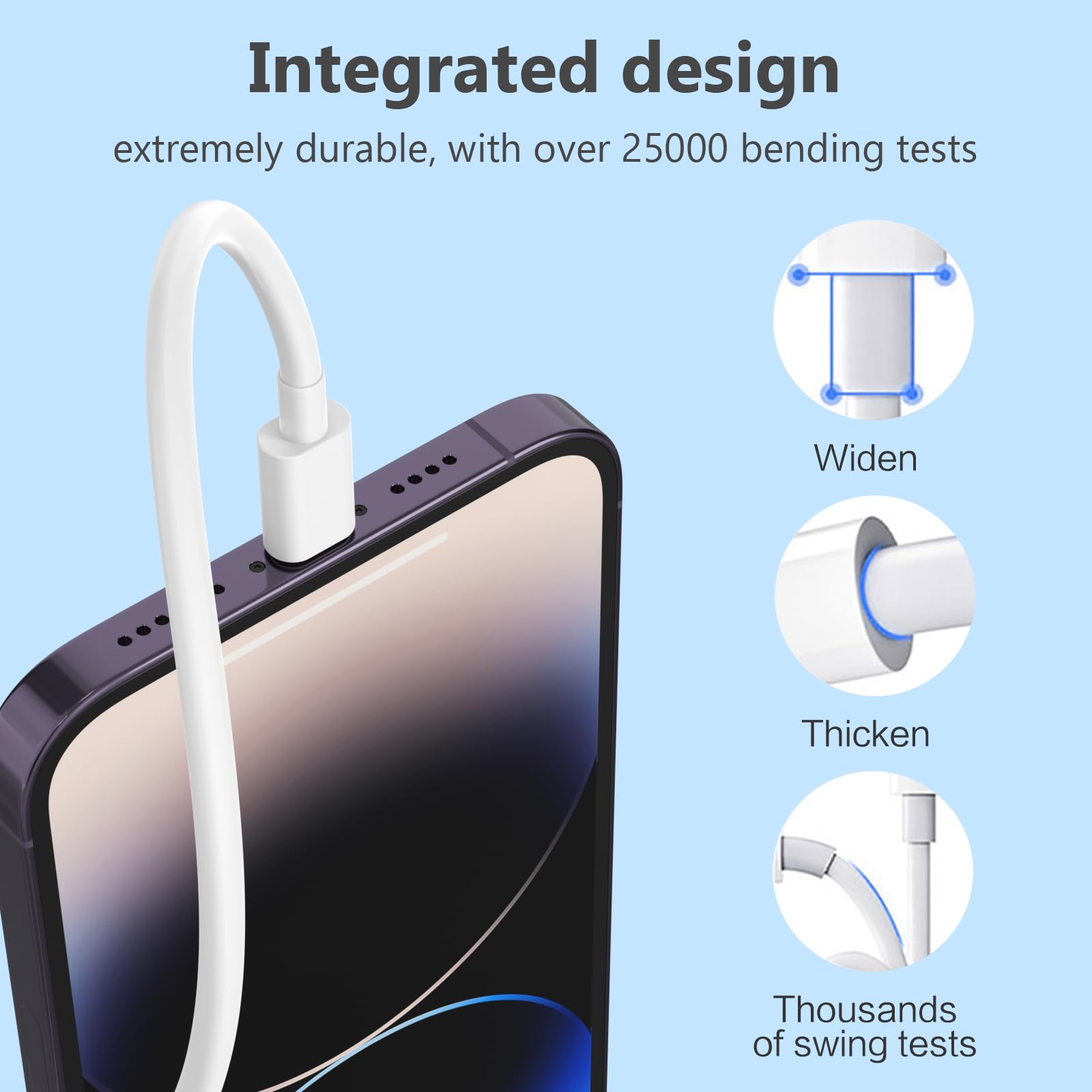 USB C to Lightning Cable [Apple MFi Certified] 5 Pack 6/6/6/6/6 FT iPhone Charger Type C to Lightning Cable Power Delivery Fast Charging Cord Compatible with iPhone 14/13/12/11/XS/XR/X/8