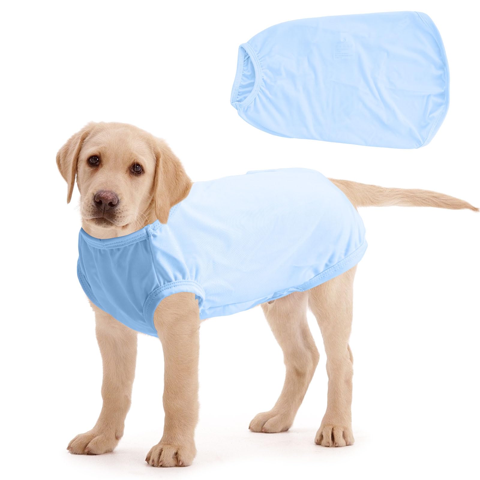 Mayoii Dog Cooling Vest, Ice Silk Dog Shirt, Summer, Light Weight, Breathable, Blue, XL