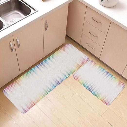 Juego de 2 alfombrillas de baño antideslizantes y suaves para