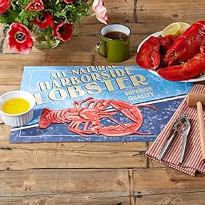 Seafood Shack Lobster Clambake Themed Disposable Paper Placemats - Pad of 48