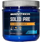 Solid Pre a" Essential Pre-Workout Formula a" Blue Razz (19.6 oz./20 Servings)