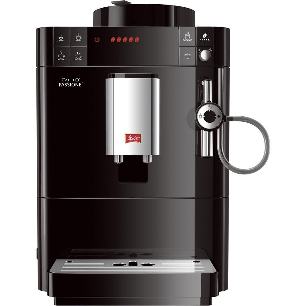 Melitta Fully Automatic Coffee and Hot Beverage Machine, Cappuccino Maker, Caffeo Passione, Black, F53/0-102