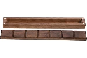 SEWACC Wooden Watercolor Paint Palette Tray - Empty Palette Box for Gouache, Acrylic Paint (No Grids)