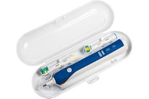 Nincha Portable Replacement Plastic Electric Toothbrush Travel Case for Oral-B Pro Series (White)