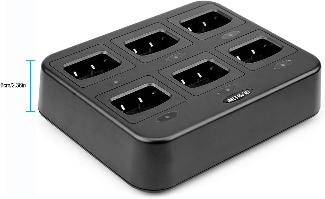 Retevis H777H Six-Way Charger, LED Indicator Light, Compatible with Baofeng 888S 88E, Retevis H777 H777D, eSynic PMR446 - Image 5