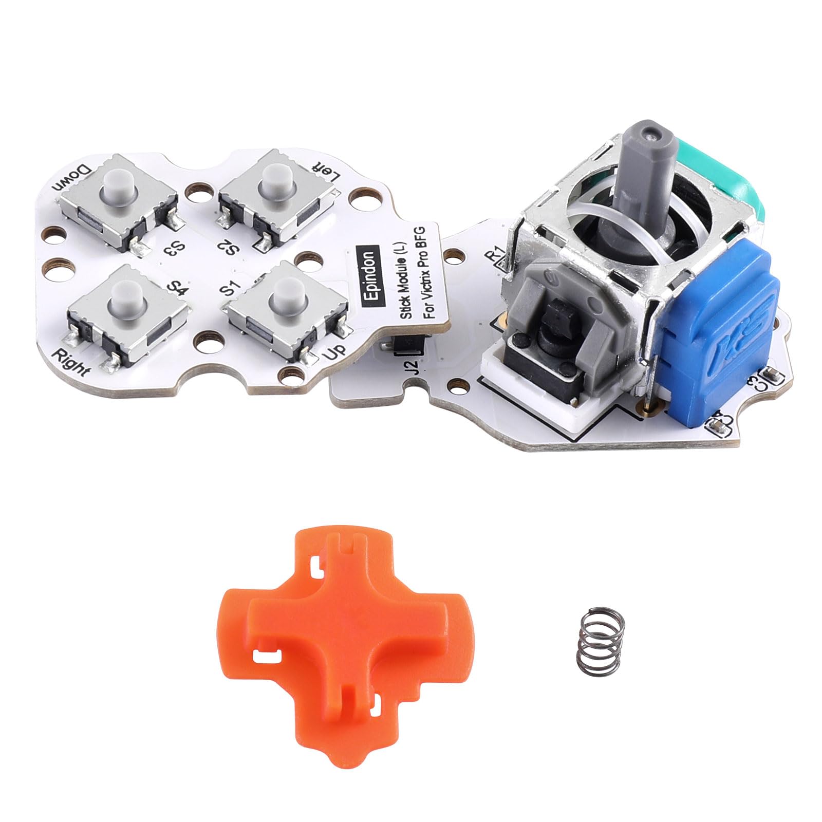 Epindon Hall Effect Stick Module Compatible with Victrix Pro BFG Controllers | Tactile Switch | Conductive Rubber is NOT Required | Both PS5 & Xbox Version | Left Stick 80G