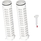 1-1/2 Inch 60 Mesh Spin Down Filters for Rusco Vu Flow Sediment Filter Sprinkler Water Filter Well Pump Spindown Screen Irrigation Filters 8" Long - 2 Pack (FS-1-1-2-60)