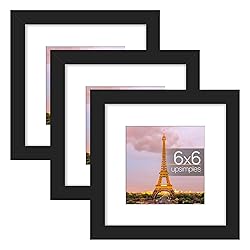 upsimples 6x6 Picture Frame Set of 3, Made of High