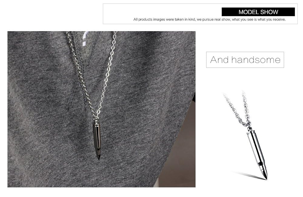 Necklaces Ubeauty Stainless Steel Bullet Cylinder Pill ...
