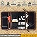 Leather Desk Organizer for Cables, Small Electronics, Mesh Zippered Pockets for USB Drive, Phone, Battery, SD Card, SIM Card, Passport Holder