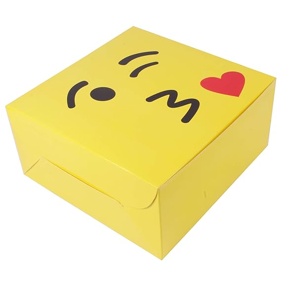 Buy RELIABLE Packaging Yellow Cake Box for 1 kg Cake Pack of 5 Online
