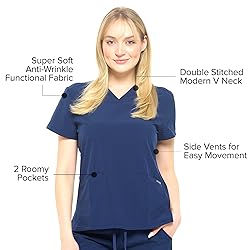 Dagacci Medical Uniform Women and Men Unisex 4-Way