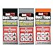 RediTape 10932 Colored Compact Flat Fold Duct Tape | for Travel, Camping, Photography and Emergencies | Pocket Size, 3-Pack, Black, Orange, Silver