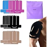 20 Pcs Kinesiology Tape for Shoulder Pain Relief Precut Sport Tape for Shoulder-Support & Stability, Hypoallergenic Latex-Free Athletic Tape for Shoulder, WatreProof & Breathable Muscle Tape