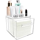ShinyDew Disposable Facial Towel Holder, Acrylic Container Compatible with Clean Skin Club Towel XL, Clear Storage Box for Bathroom and Vanity Countertop