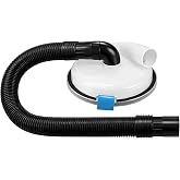 Cikawit Low Profile Dust Separator for 5 Gallon Buckets, Cyclone Vacuum Kit | Cyclone Dust Separator with 90&deg; Elbows &amp; 2-1/2&rdquo; Hose, Shop Wet/Dry Vacuums with at least 5HP
