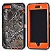 iphone 6s Plus Holster Case,Auker 3 in 1 Shockproof Heavy Duty Defender Camo Series Drop Scratch Resistant TPU Rubber Built-in Screen Protector Hybrid Rugged Case with Belt Clip for iphone 6+(Xtra)