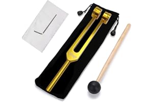LeSage 128 hz Tuning Fork Otto Weighted Tuning Forks for Healing Meditation 128 hertz Diapason Medical 128HZ Tuning Fork Yellow