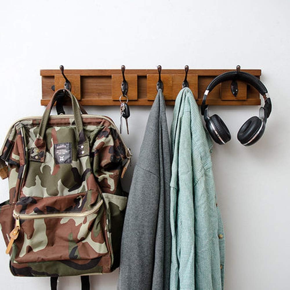 10 Unidades T-shin Percha de Tela Retro para Puerta y Pared Ganchos