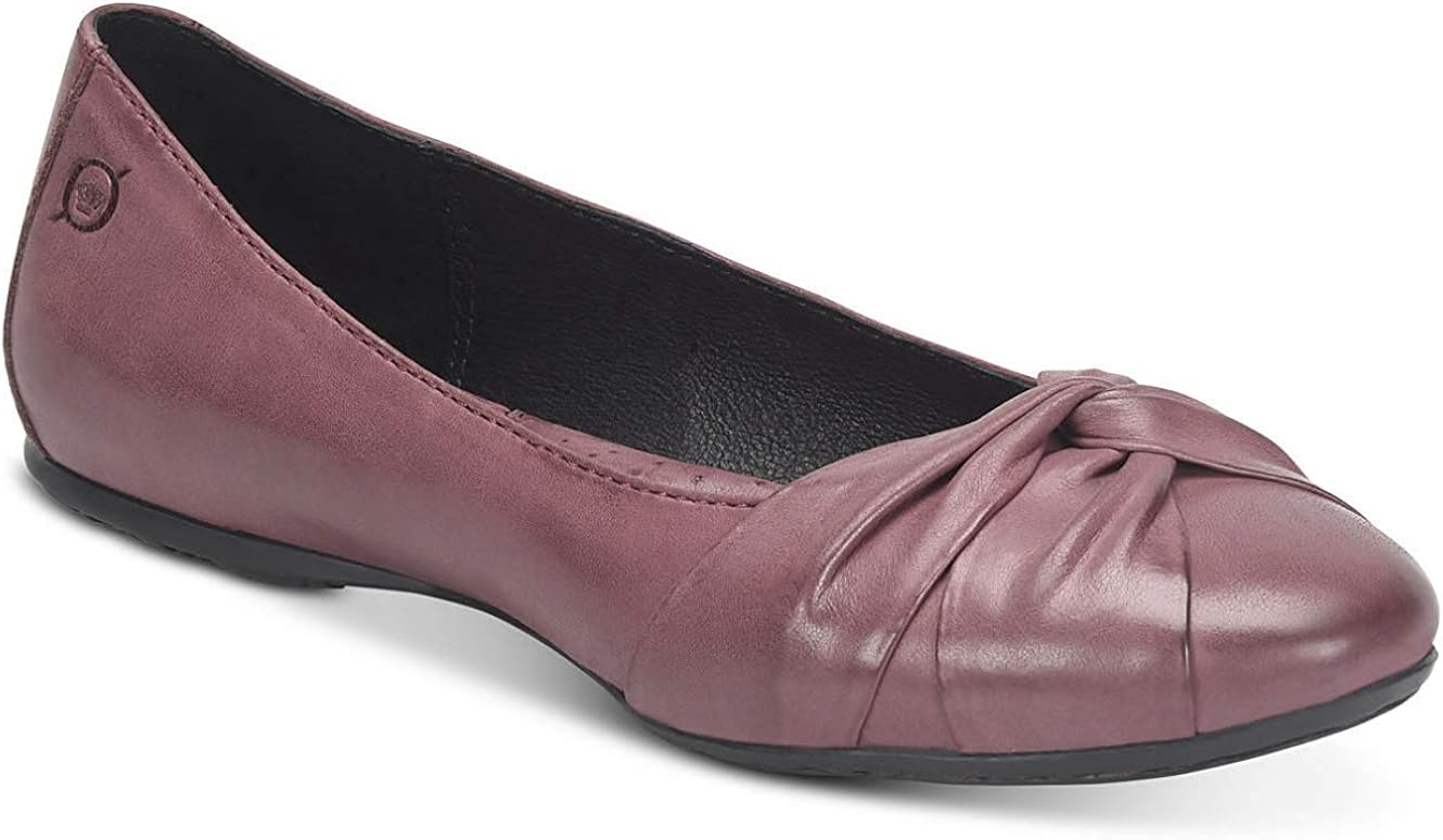 burgundy ballet flats
