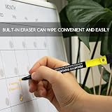 CNMTCCO 12 Magnetic Whiteboard Markers & Eraser Set Fine Tip Dry Wipe Pens view 6
