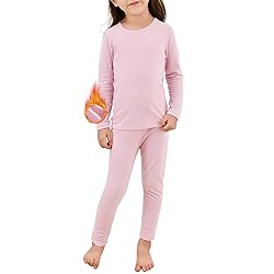 Zando Girls Thermal Underwear Set for Kids 5T-6T