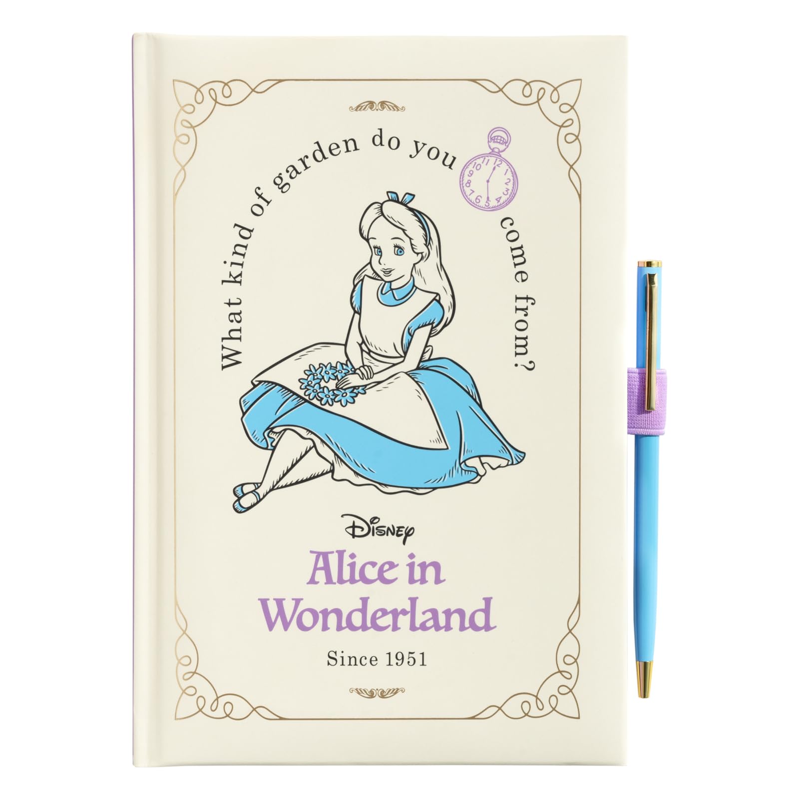 Grupo Erik A5 Notebook & Pen Set - Disney Alice In Wonderland Gifts | Blank Journal Note Book, Plain Notebook A5 Sketchbook | Disney Gifts Under 15 Pounds