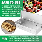 KEPKKU Stainless Steel BBQ Smoker Box for Charcoal/Gas Grills view 5