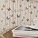 Yifely Colorful Butterfly Furniture Paper Decorative Vinyl Self Adhesive Shelf Drawer Liner 17x118 Inch