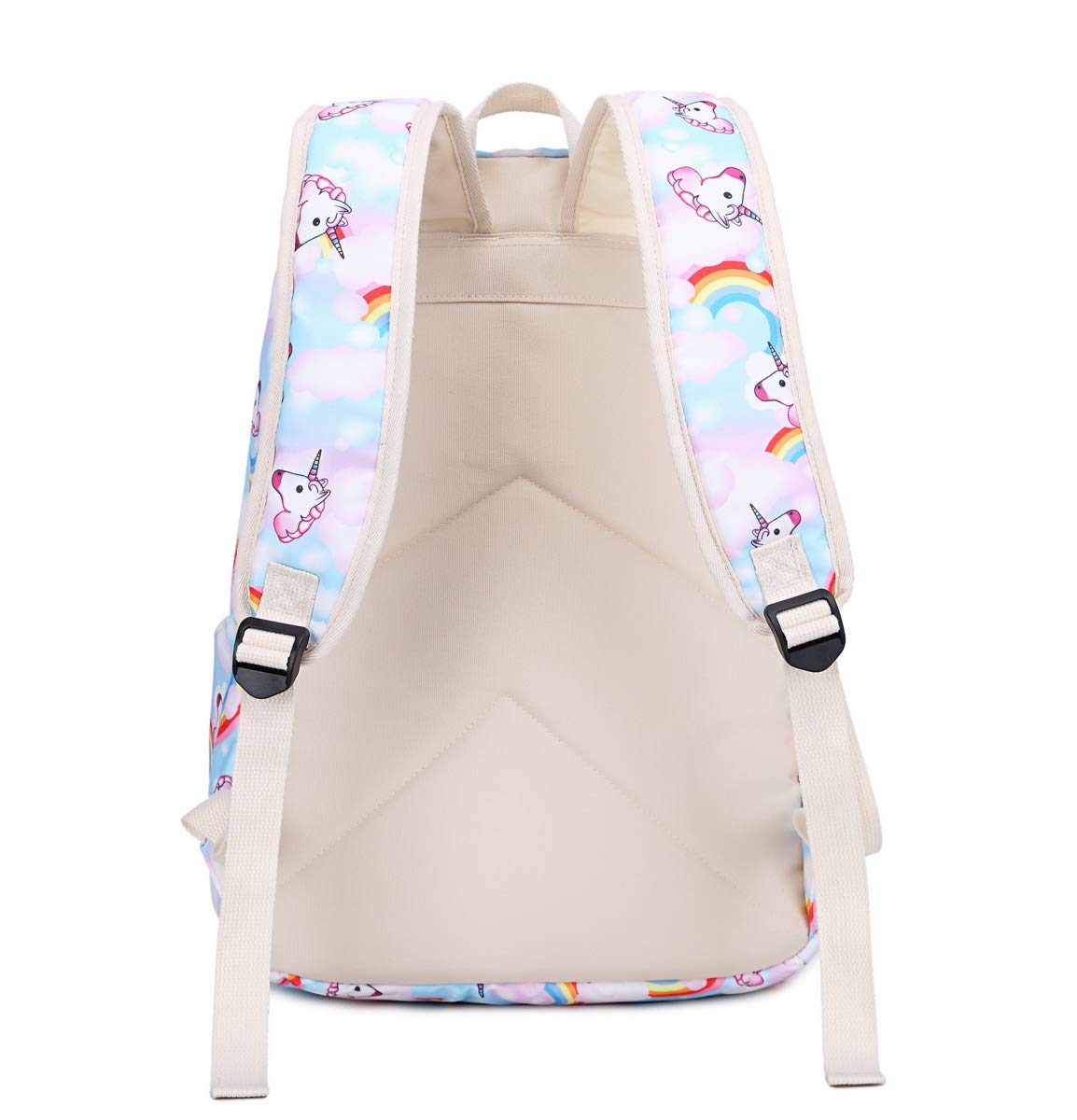 Acmebon Conjunto de Mochila Escolar para Niña Mochila Universitaria Bolso  Informal Blanco Equipaje Sets de útiles escolares