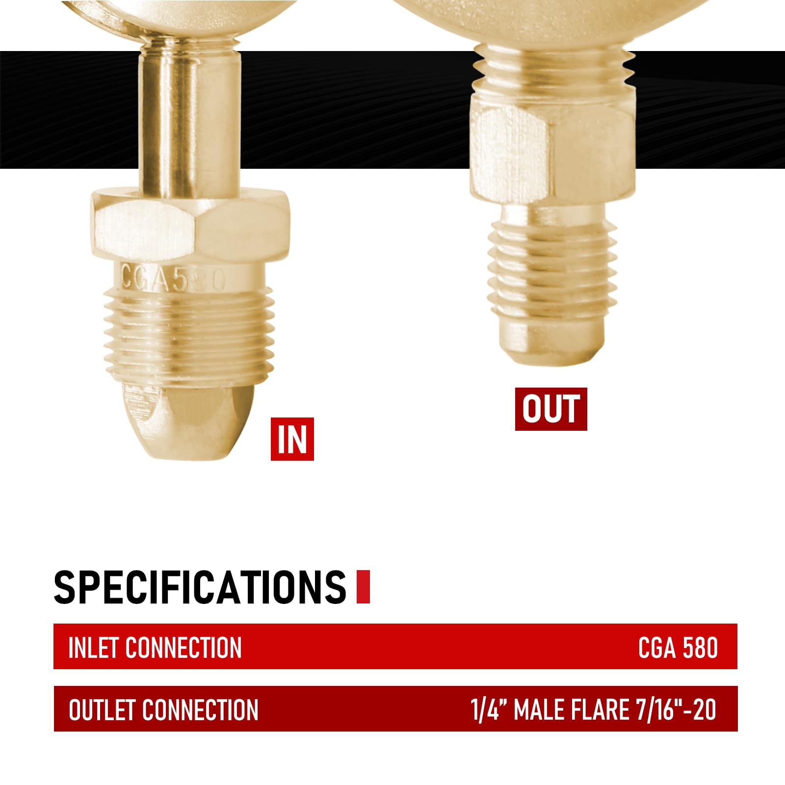 Mua RX WELD Nitrogen Regulator with 0-600 PSI, CGA580 Inlet, Delivery ...
