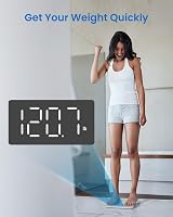 RENPHO Bathroom Scale LED Display 400 lb 180 kg 0.1 lb Precision view 3