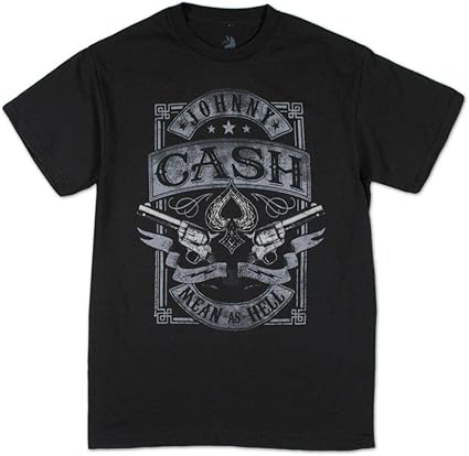 T Shirt Johnny Cash Mean As Hell Xxl Clothing Amazon Canada