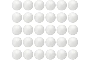 PATIKIL 0.8 Inches Craft Foam Balls, 60 Pcs Round Polystyrene Foam Balls for DIY Projects Arts and Crafts Supplies, White