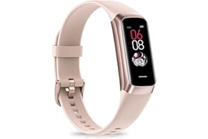 BAKOOR Fitness Tracker, Activity Trackers with with 1.10'' AMOLED Touch Color Screen, Step Tracker with Calorie Counter, Sleep Monitor Pedometer for Android iOS Men Women Kids