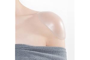 Silicone Shoulder Pads for Womens Clothing, Kootinn Anti-Slip Shoulder Push-Up Pads Invisible Breathable Shoulder Enhancer Reusable (Transparent)