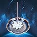 UOON Incense Stick Burner Holder - Handmade Ceramic Lotus Flower Incense Burner Bowl Tray Plate (Lake Blue)