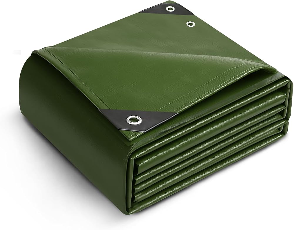 Keplin 3x3m Waterproof Tarpaulin Cover Sheet 90GSM Green