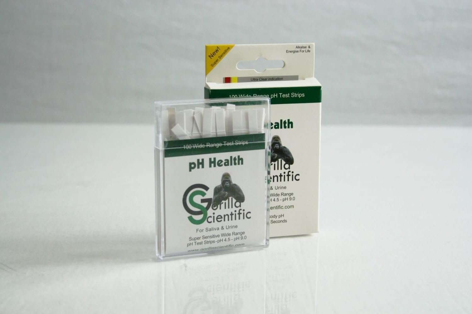 Gorilla Scientific PH Test Paper 200ct (2pks of 100 Strips) Tests Urine & Saliva