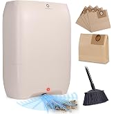 AIRTHEREAL T1 Plus Touchless Vacuum, 6-Pack Dust Bags, 20Kpa, 3 Modes | Automatic Dustpan with HEPA Filter, Ideal for Pet Owners, 1500 Watt Powerful Suction for Pet Hair, Kitchen and Salon