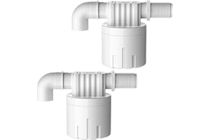 CXZTCL Water Float Valve 1/2 Inch Water Level Controller Built-In Water Tank Upgrade Float Valve for Livestock Tanks,Cistern,Toilet (1pcs 1/2" side inlet)