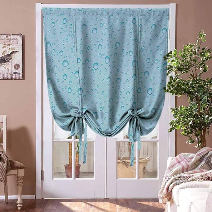 Bedroom Curtains Aqua Thermal Insulated Curtain Big Small